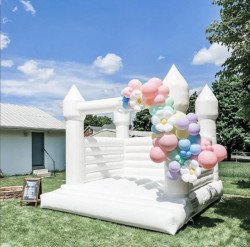 White bounce house