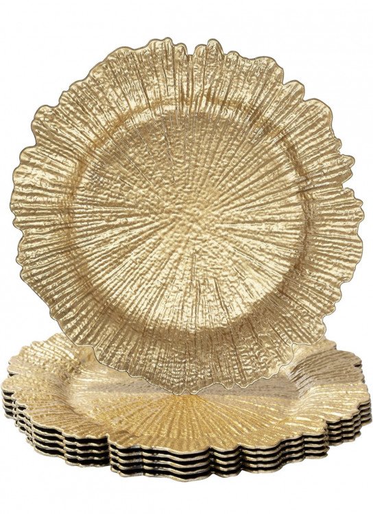 MAONAME Gold Charger plates