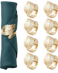 Gold Leaf Napkin rings