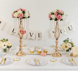 IMG 3605 1707804974 Gold wedding centerpiece flower stand