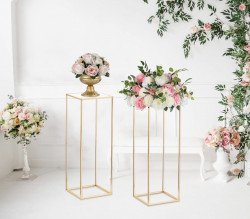 Gold Metal Flower vase stand