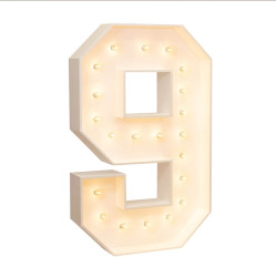 Marquee number “9”