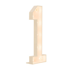 Marquee number “1”