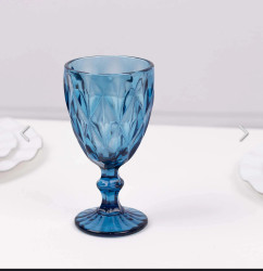 Blue crystal Water Goblets