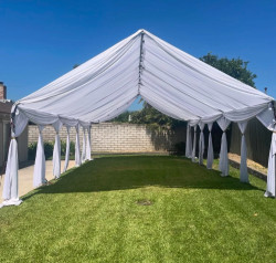 20x20 Tent with drapes